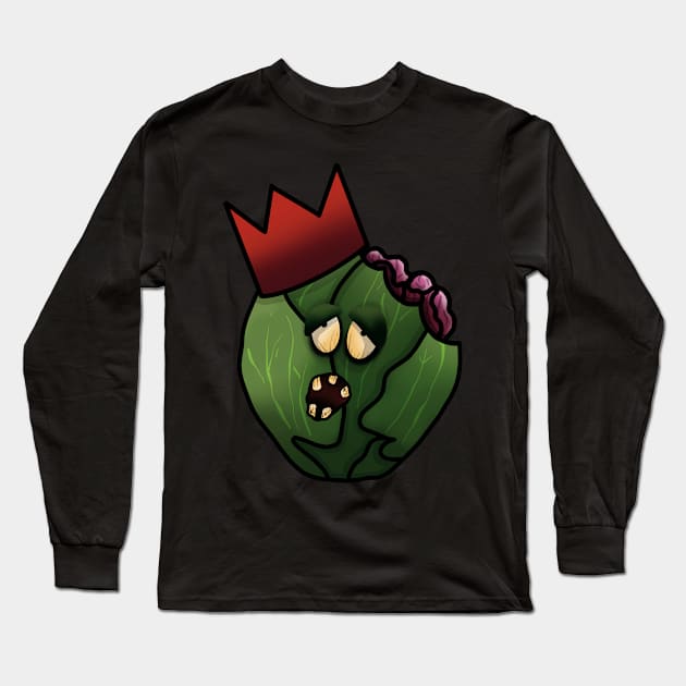 Zombie Brussel Sprout Gothic Christmas Long Sleeve T-Shirt by TGSC